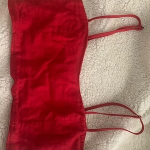 Brandy Melville x John Galt Red cropped tank top